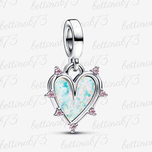 Pandora Friendship Opalescent Double Dangle Charm